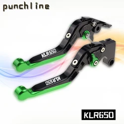 Fit For KLR650 KLR 650 2018 KLR-650 Motorcycle CNC Accessories Folding Extendable Brake Clutch Levers Adjustable Handle Set