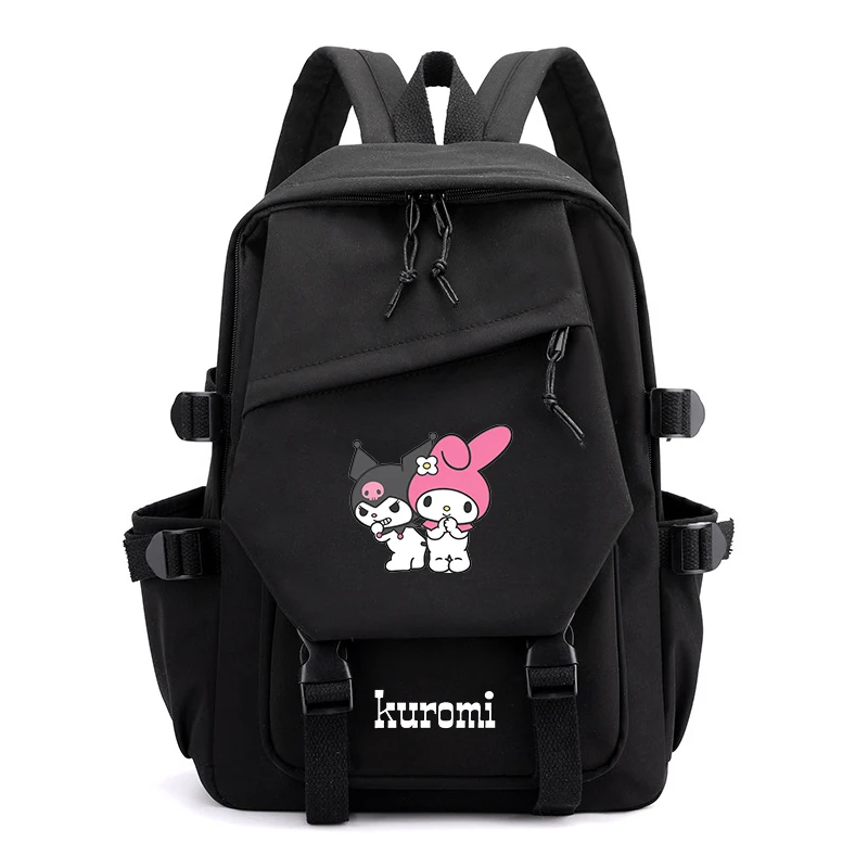 

MINISO Cartoon Sanrio Kuromi Printed School Backpacks For Teenager Schoolbag Students Bagpack Casual Travel Rucksack Mochila