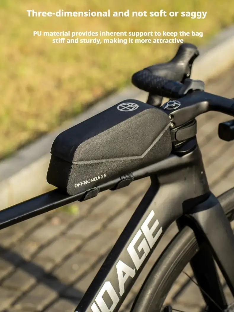 AliExpress OFFBONDAGE Bicycle Bag PU Rainproof Cycling Top Front Tube Frame Bag Large Capacity MTB Road Bicycle Pannier Bike Accessories