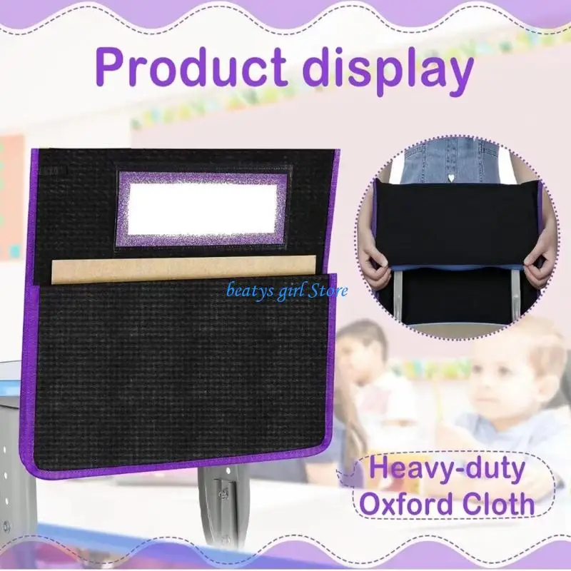 

C7AB Study Area Chair Storage With Water Resistant Fabric And Simple Hook For Wall Placement