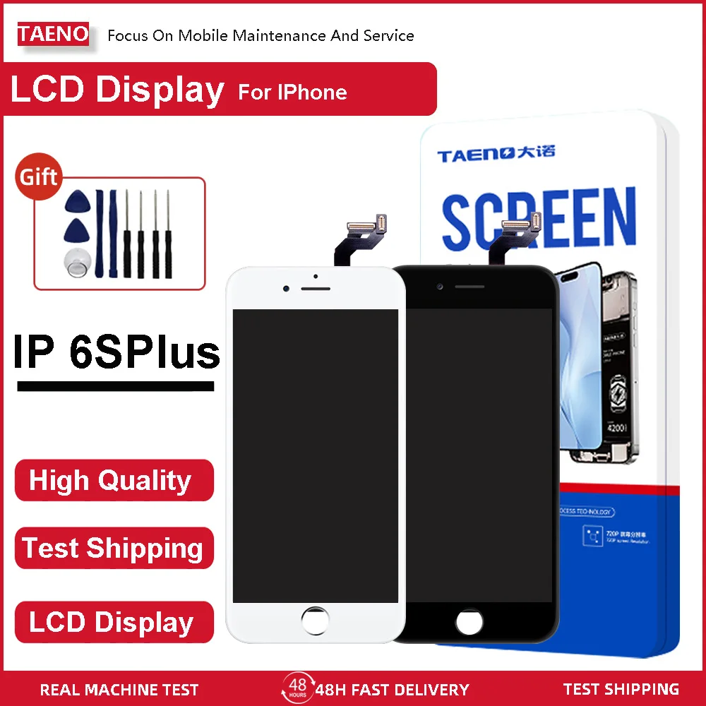 Taeno Mobile Phone Lcd Screens For Iphone 6 6g 6p 6splus 6s 7 8 7plus 8p Cellphones TFT Screen Display Repair Bright Recommend
