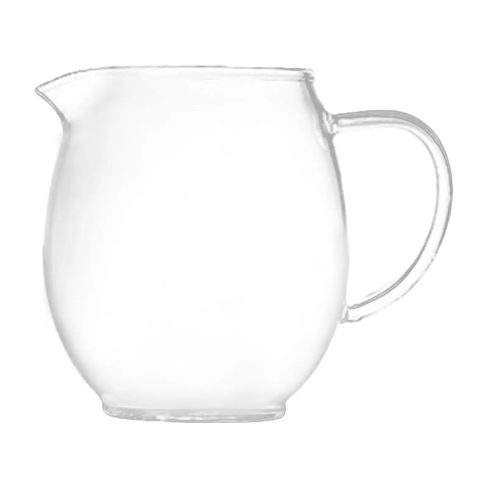 Glass Creamer Pitcher Clear Teapot Glass Tea Pitcher for Tea Coffee Beverage 300ml 8.5cmx5cm