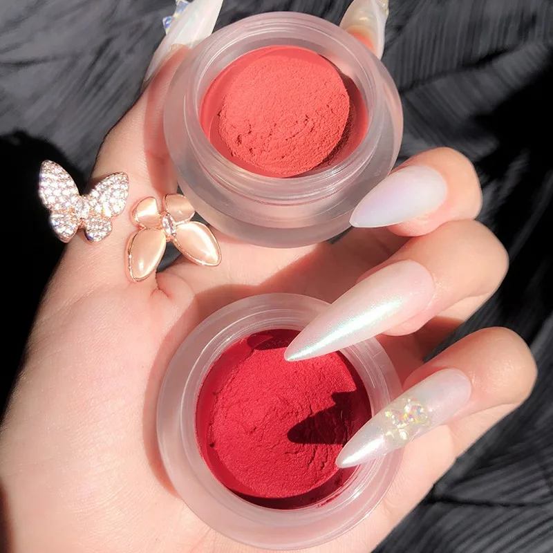Mousse Matte Lipstick Mud Makeup Palette Red Rouge Long Lasting Lip Tint Cream Pigment Silky Texture Cheek Peach Blush Makeup