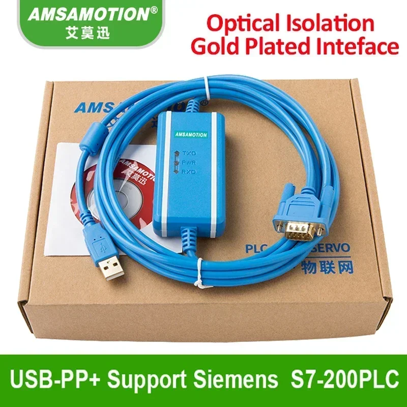 Picture 4: Suitable for Siemens Programming Cable S7-200PLC Communication Download  Data line USB-PPI+