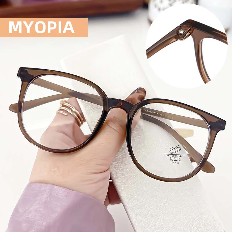 

Women Myopia Glasses Anti-blue Light Clear Eyeglasses Prescription Shortsighted Transparent Computer Glasses Gafas De Lectura