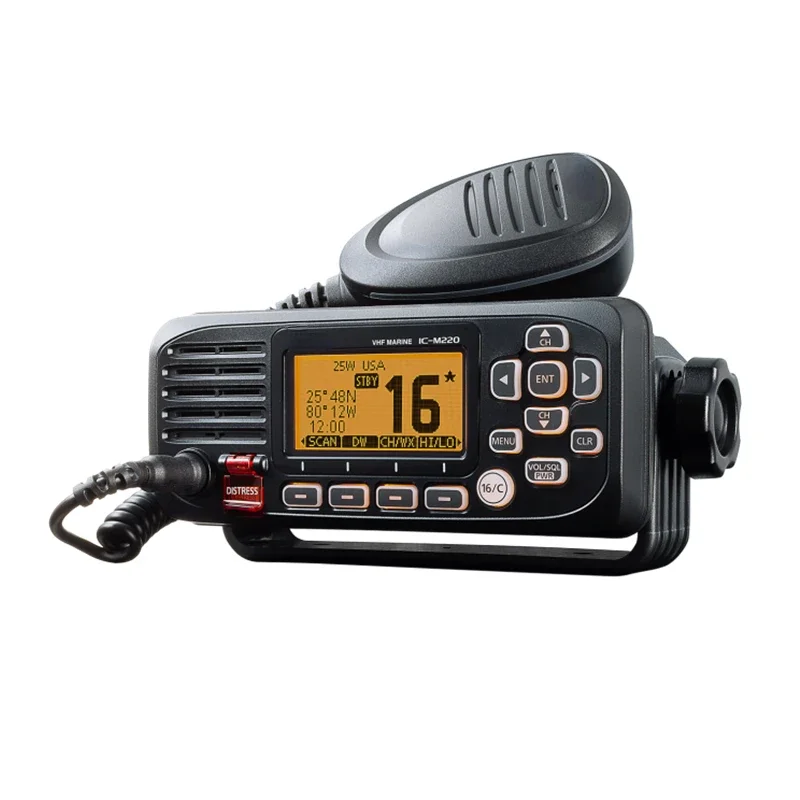 Marine Electronics for Navigation and Communication, IC-M220, Ship Boat, Class D, DSC, CH70, VHF Radio Transceiver