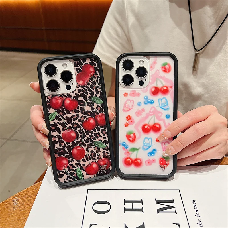 Wildflower Cindy Kimberly Pink Cherries Phone Case For iPhone 17