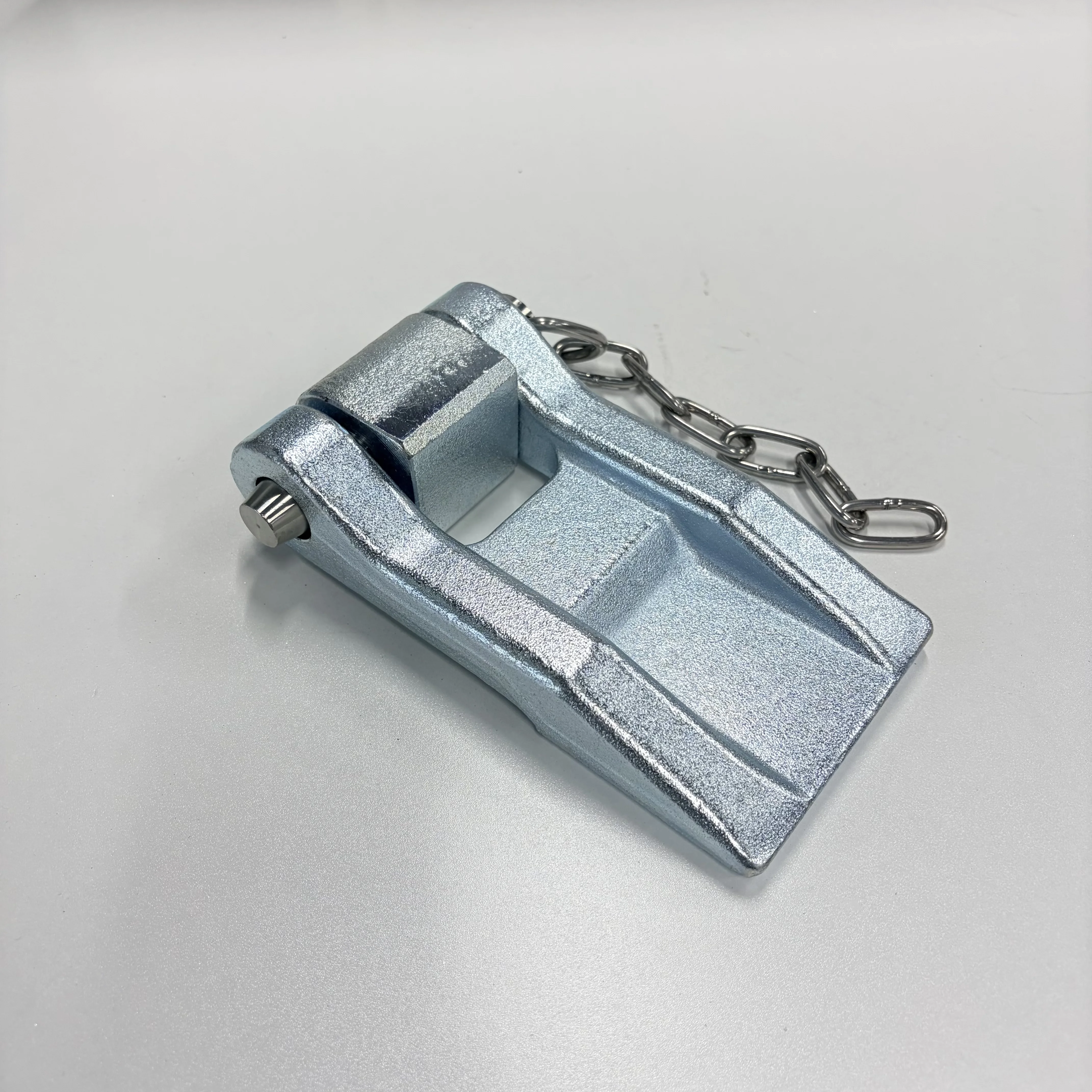 Forged Steel Hot-Dip Galvanized Open Top Shipping Container Hinge Plate with Anti-Rust Stainless Steel Pin Set - view 6