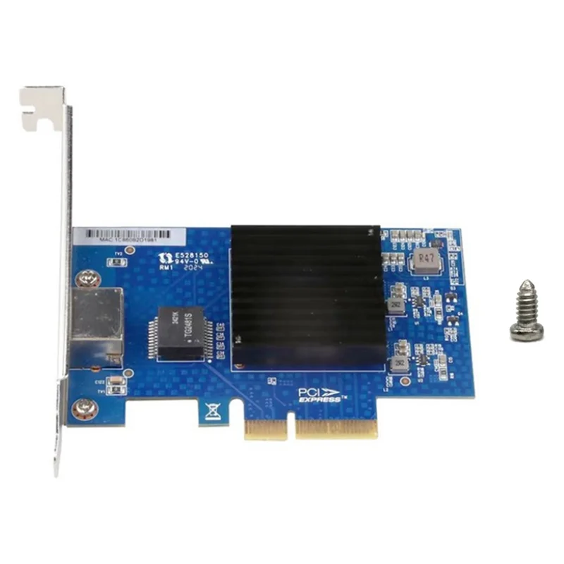 

Classic-For Desktop Compatible 10Gb PCI-E Network Card PCI-E X4 Single-Port Gigabit Ethernet NIC Adapter AQC107 For Server Use