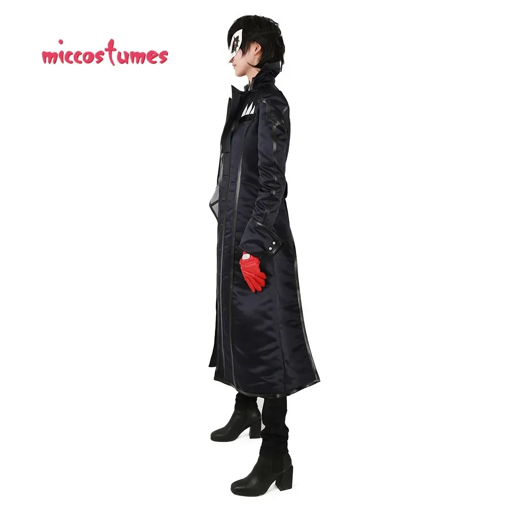 Miccostumes Men's Joker Cosplay Men's Anime Costume Coat Shirt Gloves and Eye Covering for Thief Cosplay Costume image 4