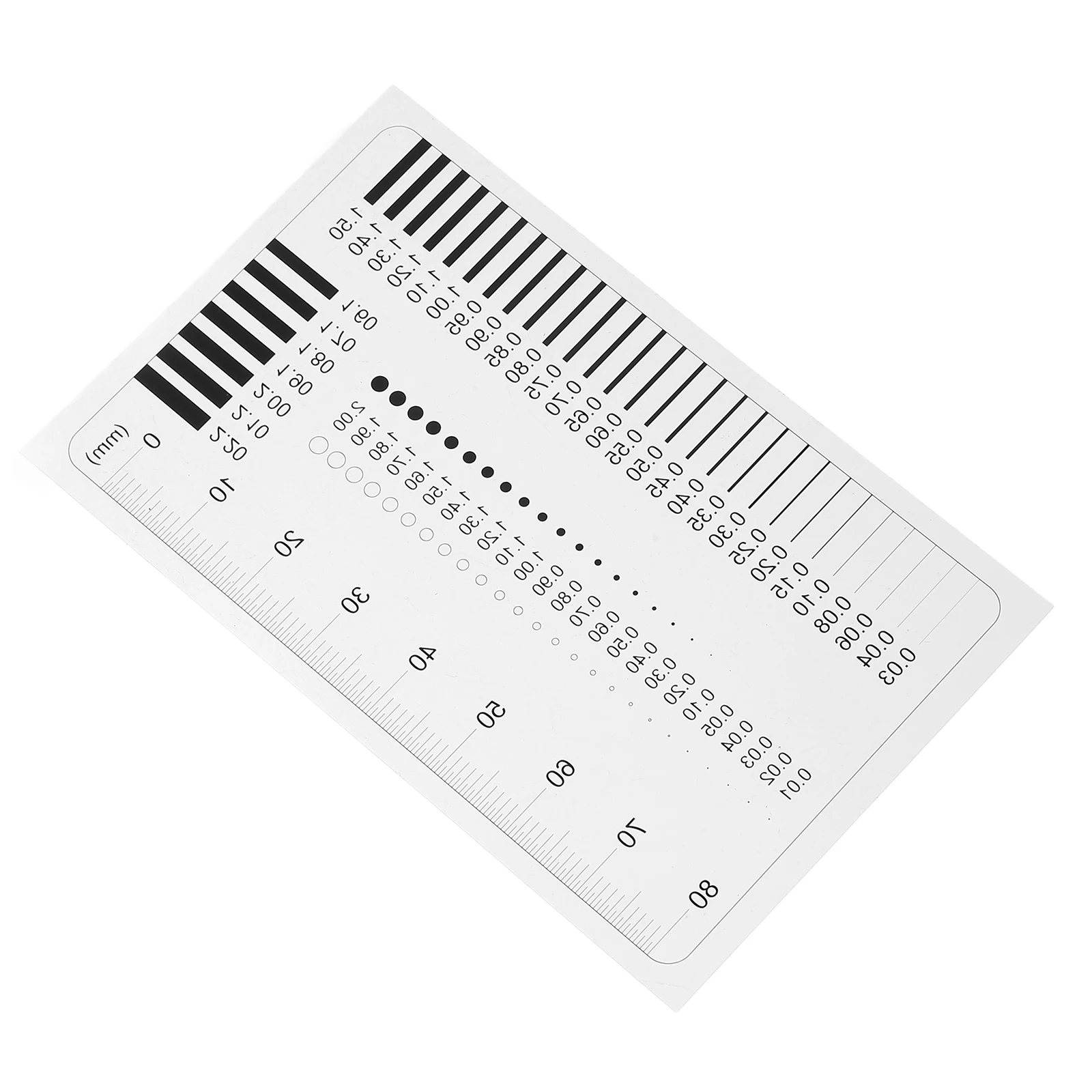 

Badge Gauge Transparent Flaw Detection Tools Ruler Line Projection Instrument Chart Measuring Tool High