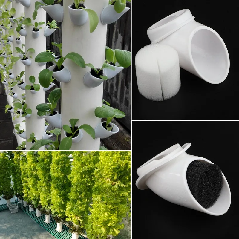 DIY Garden Balcony Strawberry Planting Planter Pot Farm Greenhouse Vertical Hydroponic Growing System PP Colonization Cups