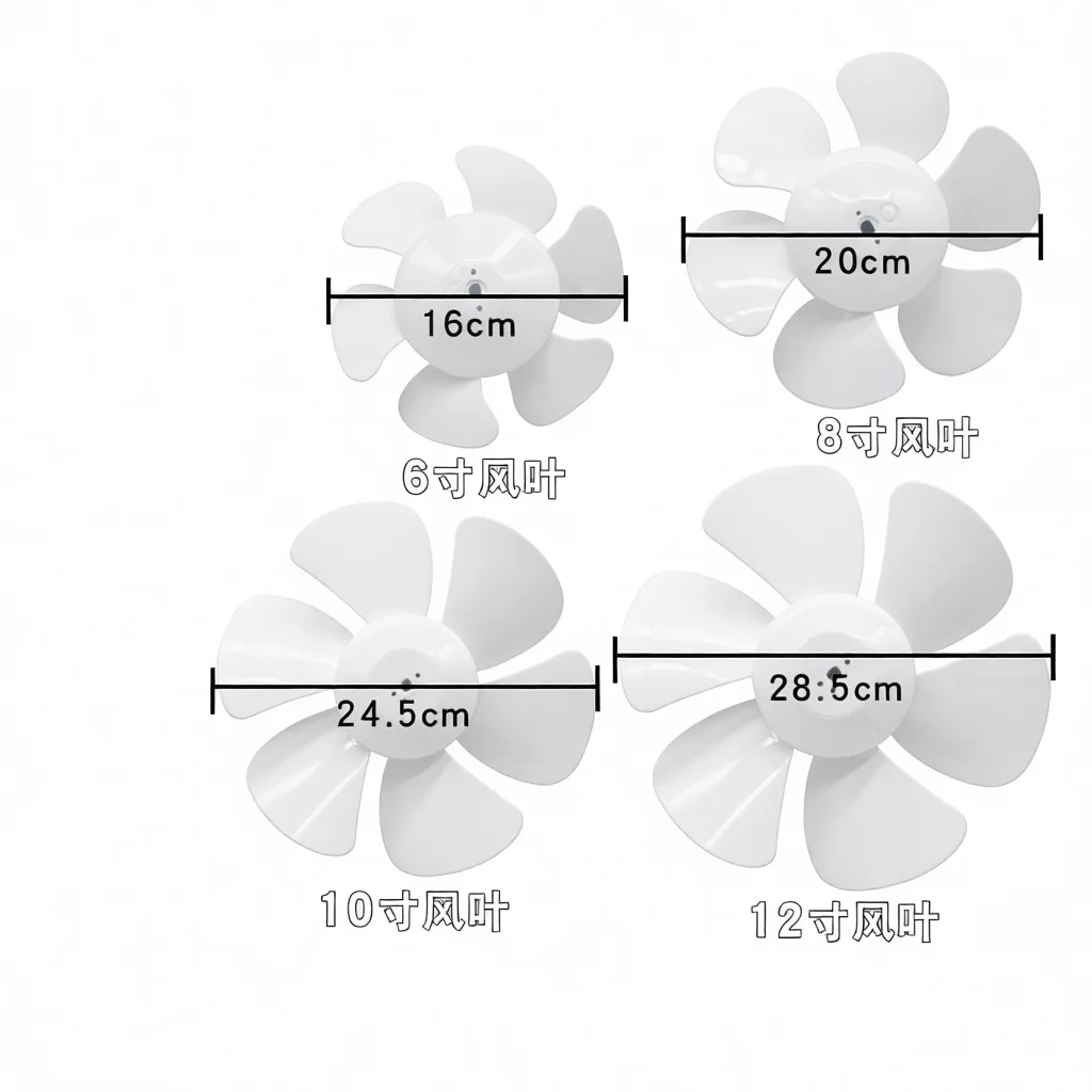 Replacement Fan Blade For Ventilation Exhaust Motor 6 8 10 12 Inch D Hole Universal Appliance Maintenance Parts Efficien