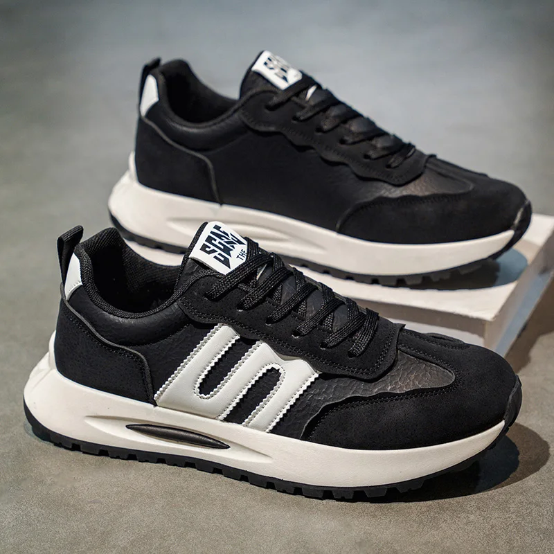 

Forrest Gump Men's Shoes 2025 Spring New Men's Running Sports Casual Shoes Trend Versatile Thick-soled Heightening Dad Shoes