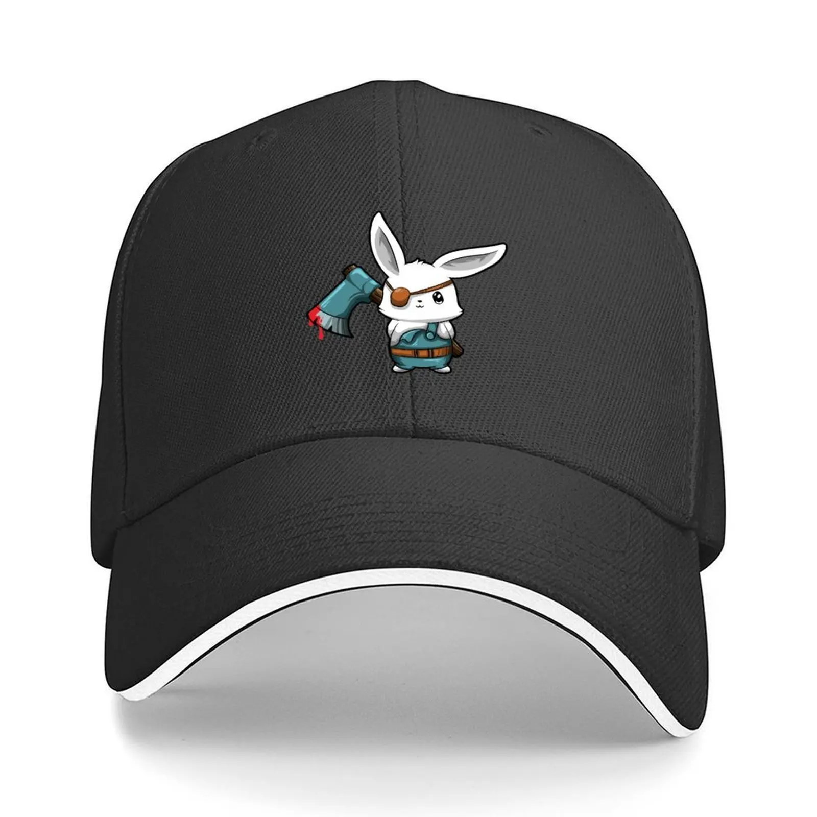Killer Bunny With Axe - Halloween Horror Baseball Cap fishing hat Bobble Hat New Hat Baseball Cap Men Golf Wear Women's