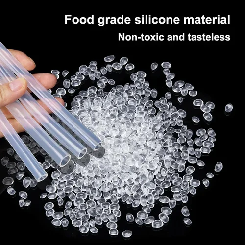 Imagen 2 del producto Manguera de bomba peristáltica de calidad alimentaria, dispensador de agua transparente insípido resistente a altas temperaturas, tubo de silicona para el hogar, 1 ~ 10M