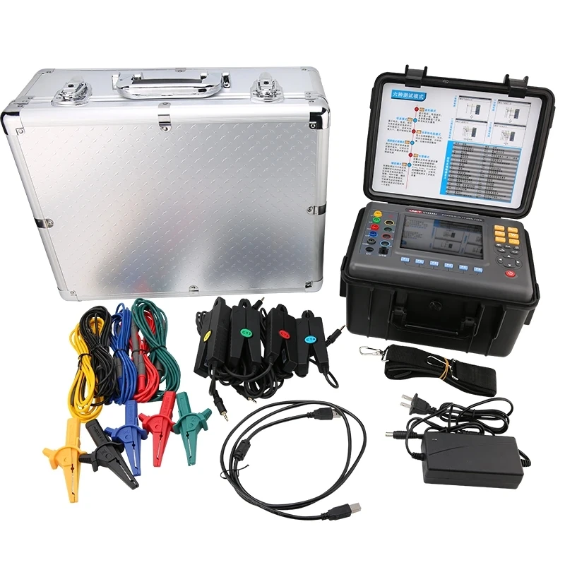 UT283A+ 3 Phase Power Quality Analyzer Harmonics Power Analyzer monitor,With Current Sensor and current clamp