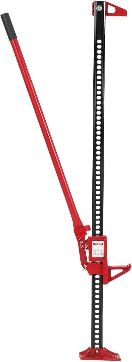 

Garvee Universal Utility 3 Ton Heavy Duty Farm Jack, 48" 6000LBS Capacity Ratcheting Off Road Lift Jack for Truck Tractor SUV ATV Recovery Repair Red