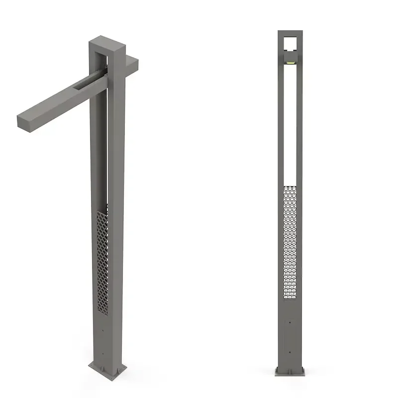 Decorative Garden Post Lamp Pole Light Outdoor Aluminum Pole Light for Garden Yard Pathway Lighting Fixture