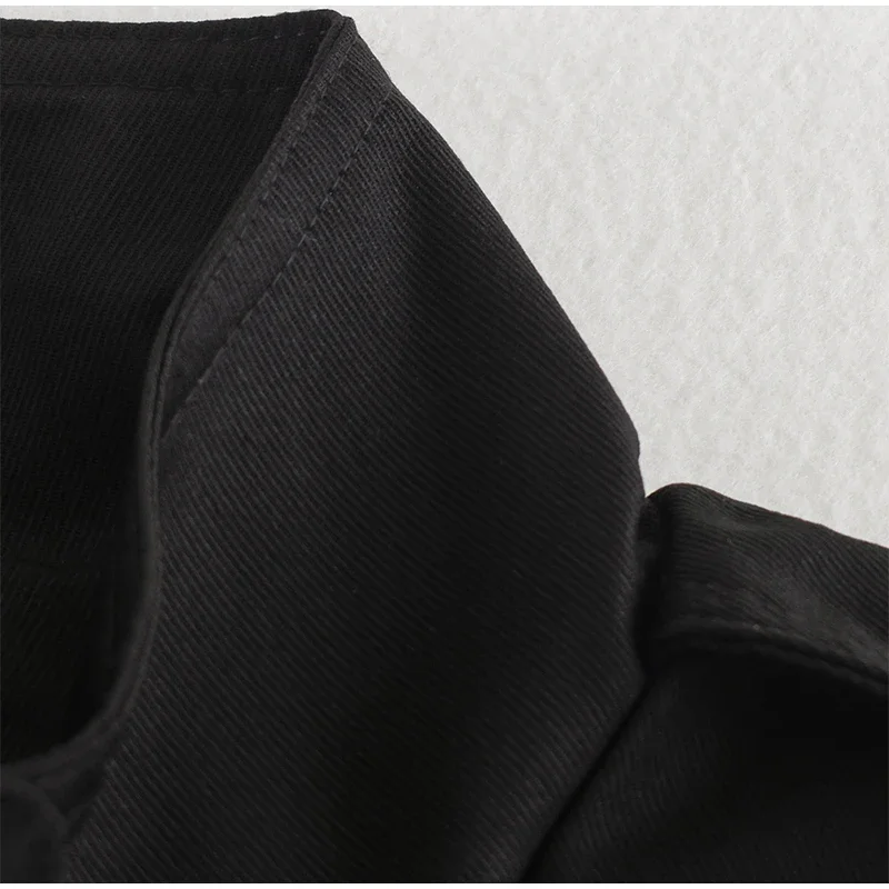 Damen-Oversize-Mäntel mit Kordelzug in der Taille, Stehkragen, Epauletten, Langen Ärmeln, Knopfleiste, Lose Jacken, Schicke Neue Oberbekleidung für Damen – Detail 4