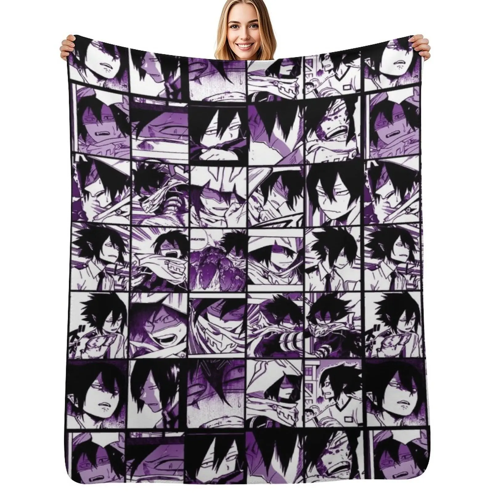 

Tamaki Amajiki Collage color version Throw Blanket Cozy Home Blanket Gift for Christmas Holiday