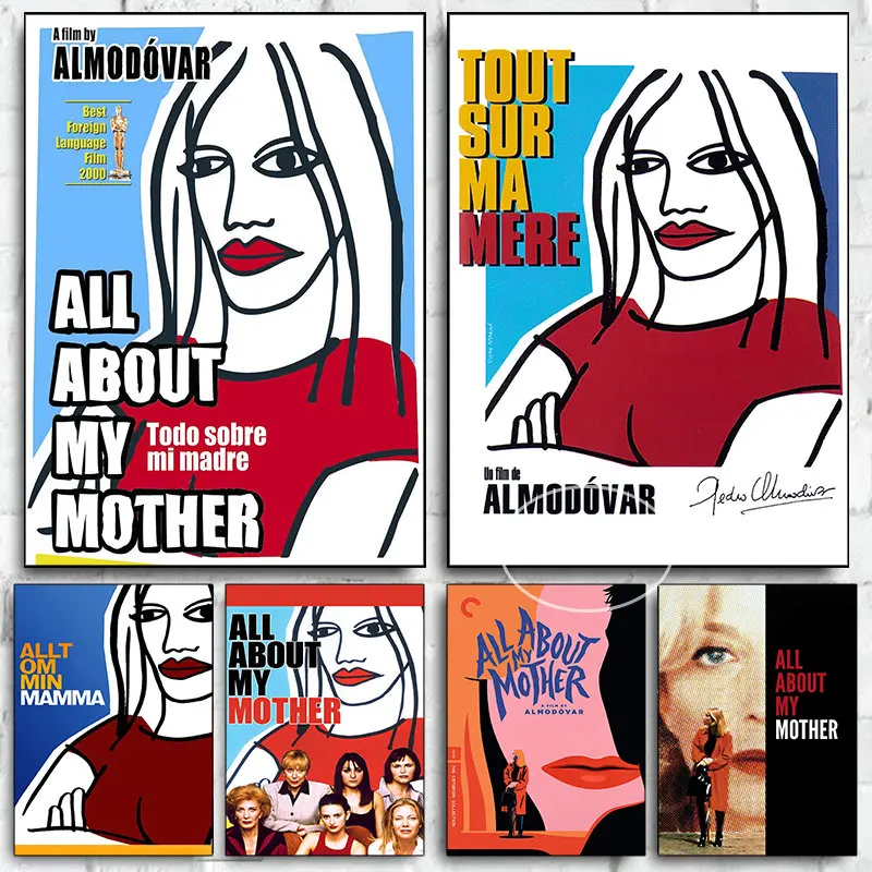 Póster de película Todo Sobre Mi Madre, película de España, impresiones artísticas de pared, imágenes en lienzo, decoración del hogar, regalos