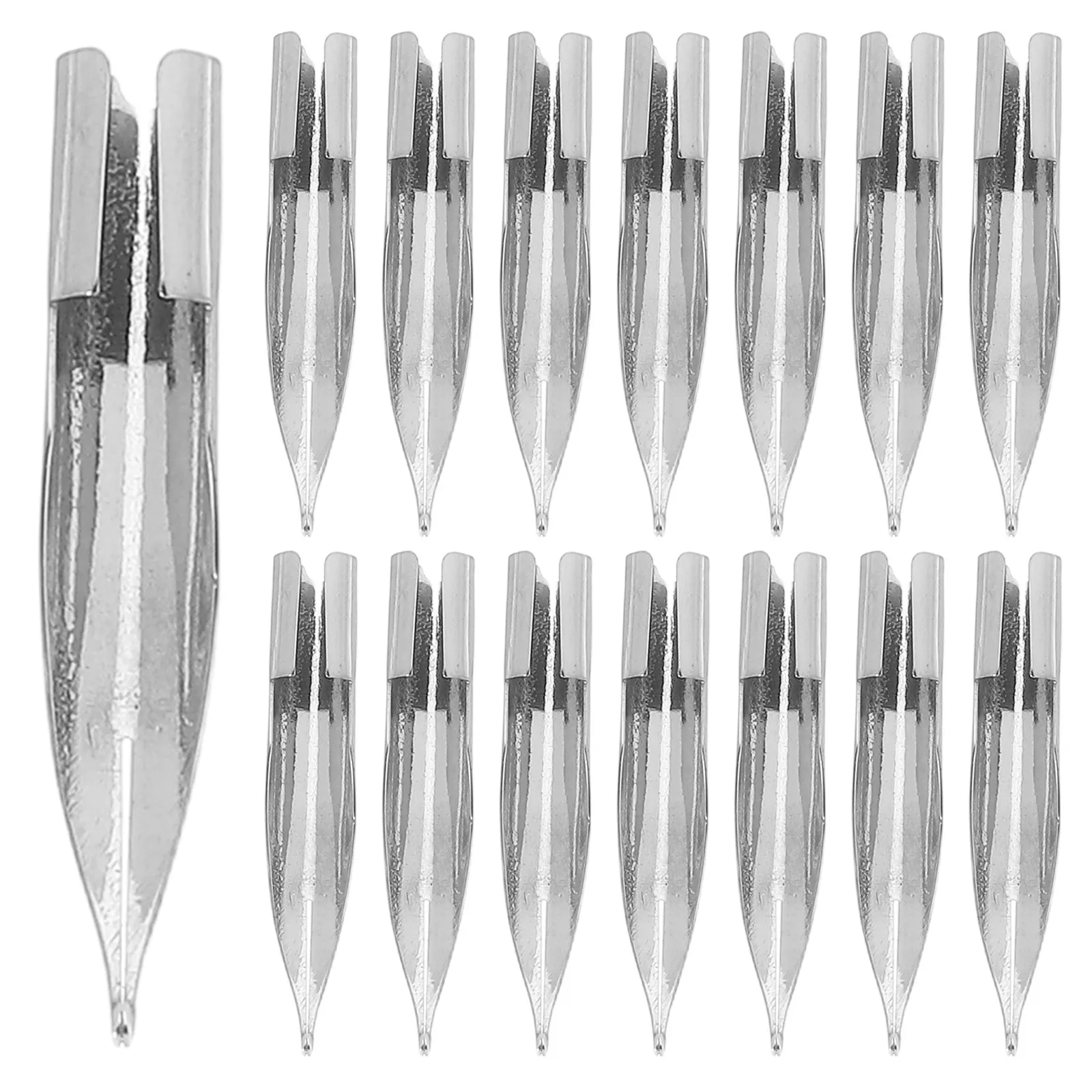 

25Pcs Steel Pen Nibs 0.38mm Fine Tip Fountain Pen Replacement Tips Smooth Effortless Writing Leak Proof Fit Calligraphy Drawing