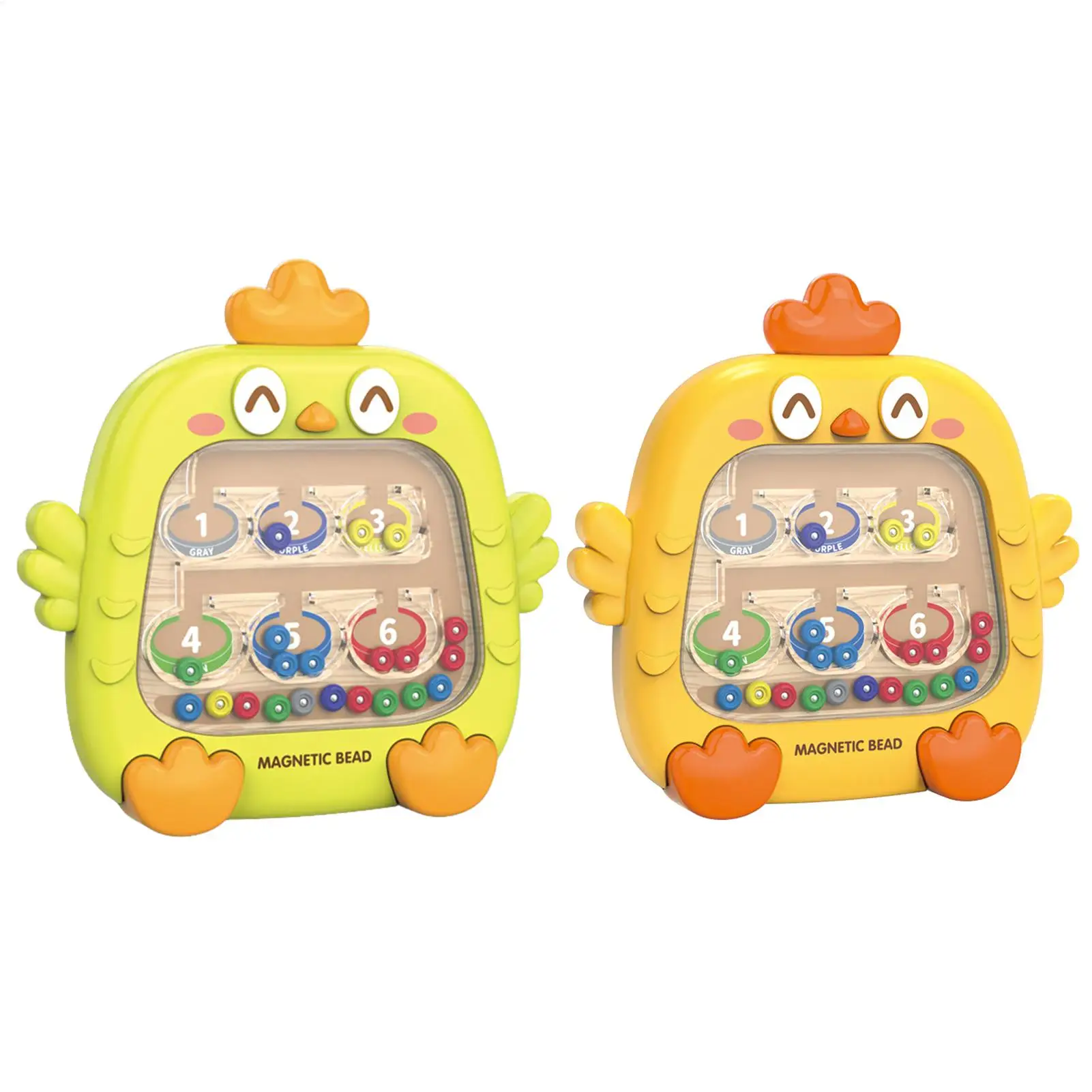 

Магнитный цветной лабиринт с курицей: развивающая доска-головоломка, STEM-игрушка для развития мелкой моторики для мальчиков и девочек от 4 лет