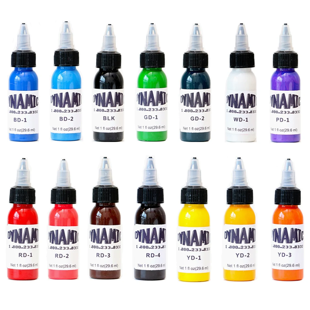 حبر الوشم 14 لون حبر الوشم 1 أوقية 30 مللي/زجاجة ل ثلاثية الأبعاد ماكياج الجمال الجلد هيئة الفن الوشم الأحبار الصباغ عدة المهنيين Beginne #1