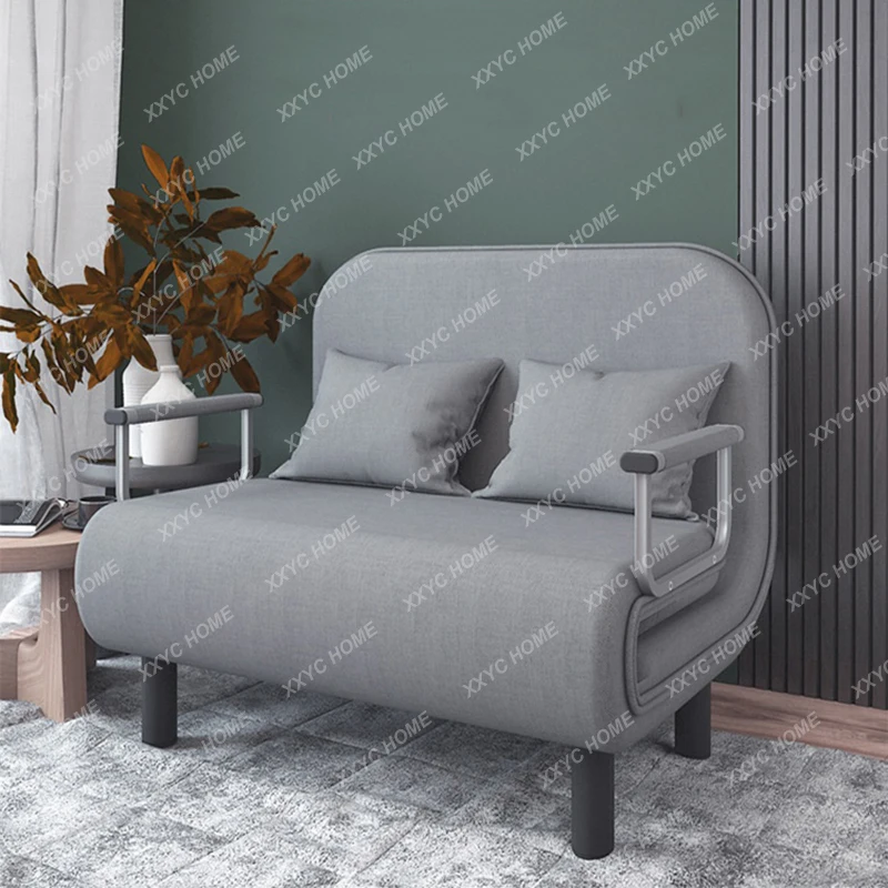 

Relax 65CM Grey Simple Folding Sofa Bed Apartment Armchair Family Unusual Reclining Chair Single Divano Living Room Furniture