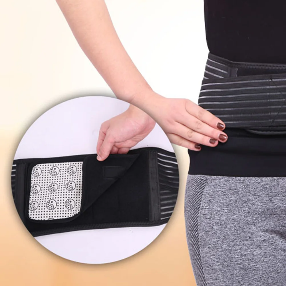 

Protection Belt Magnetic Therapy Support Brace Dual Purpose Women's Back Adjustable Waist XL Size