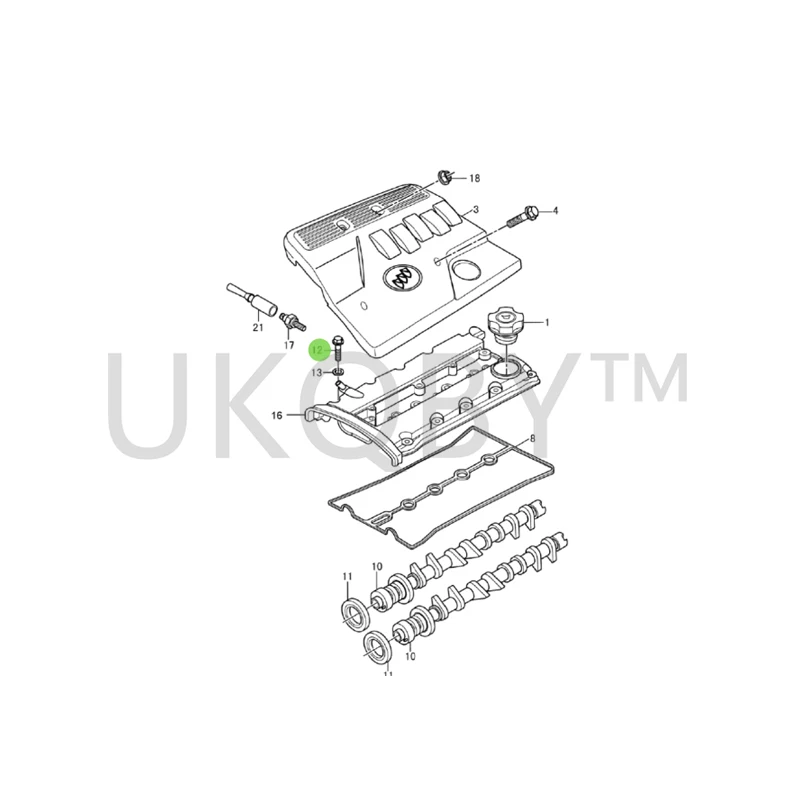Suitable for 04-12 Bu ic k Ex ce ll e 1.6 Valve cover screw