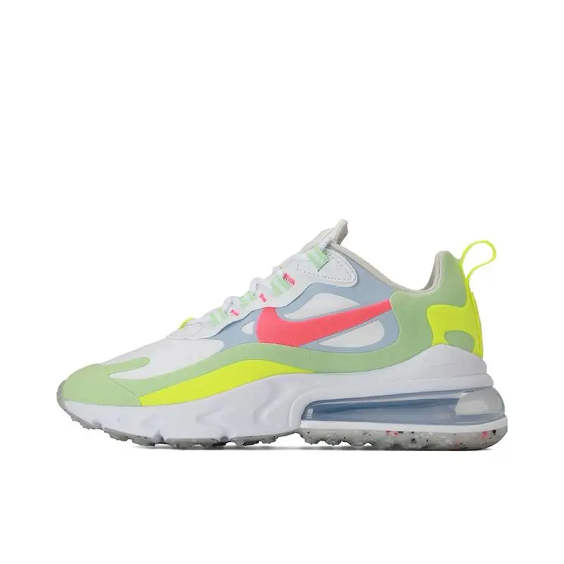 Nike Air Max 270 React Comfortable Daily Anti-slip Low-top Casual Shoes for Women Durable Running Shoes Sneakers