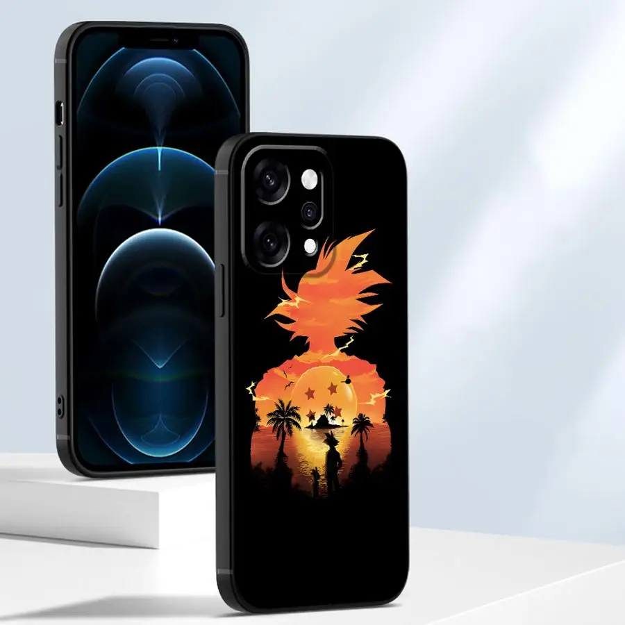Phone Cover Case for Oppo A93 A98 A78 A96 A83 A76 F11 F29 A74 Reno 14 4F 5 6 7 8 10 11 A84 DD-ragonS B-allS Goku Logo 
