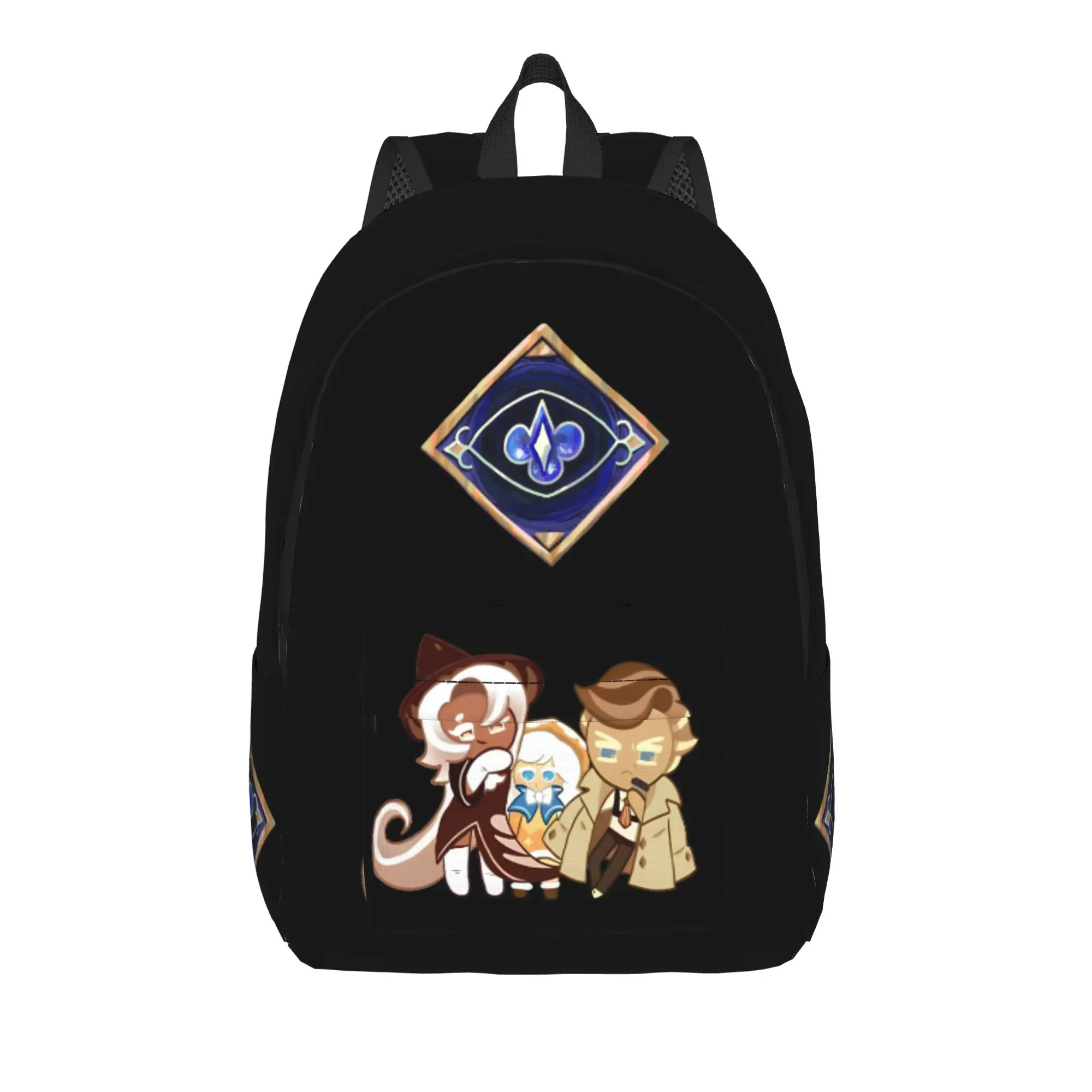 

Symbol of Deceit Backpack for Men Women Fashion Student Hiking Travel Daypack Cookie Run Kingdom College Canvas Bags Sports