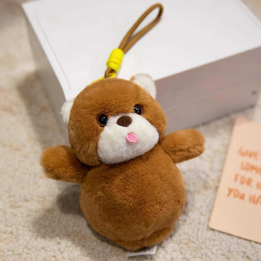 Portachiavi in peluche con capibara di coniglio, procione, orso, bambola animale, portachiavi, comfort, morbido peluche, piccolo ciondolo, feste di compleanno