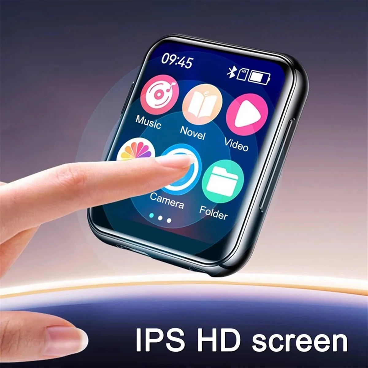 POP-lMP3 เครื่องเล่นเพลงบลูทูธ 5.4 HiFi MP4 Walkman Full Touch Screen ลําโพงในตัวเครื่องบันทึกกล้องวิดีโอ