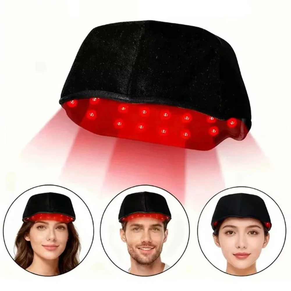 Red Light Therapy For Hair Fast Growth Cap Red&Infrared Light Therapy Device For Hair Loss Treatment With USB Charging Anti-hair