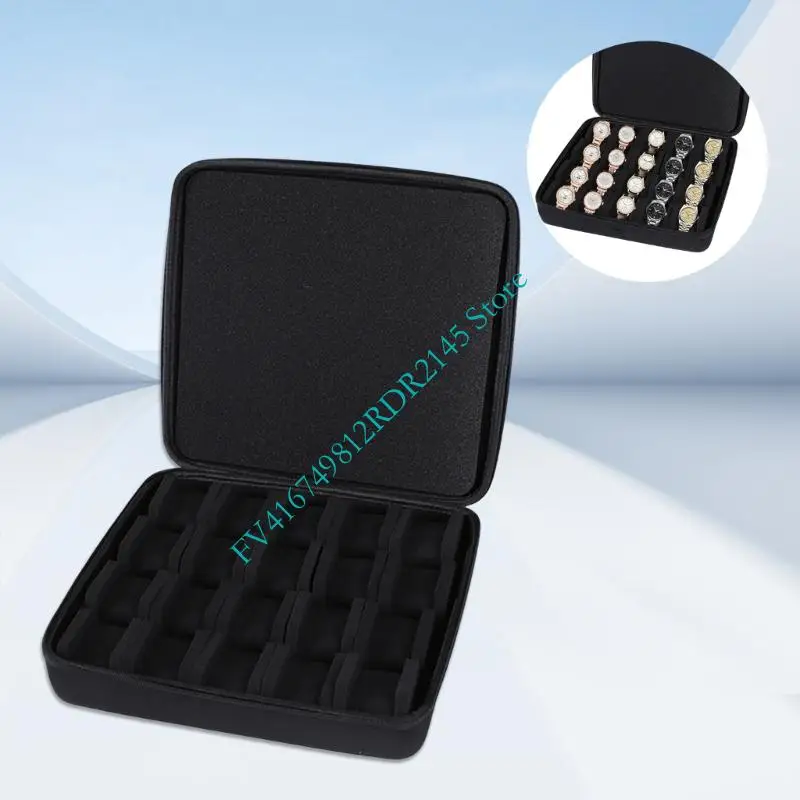 손목웨어 저장 케이스 용 B2EF 방수 휴대용 20 슬롯 박스 손목 시계 antidust 휴대용 가방 독특한 보호 조직자
