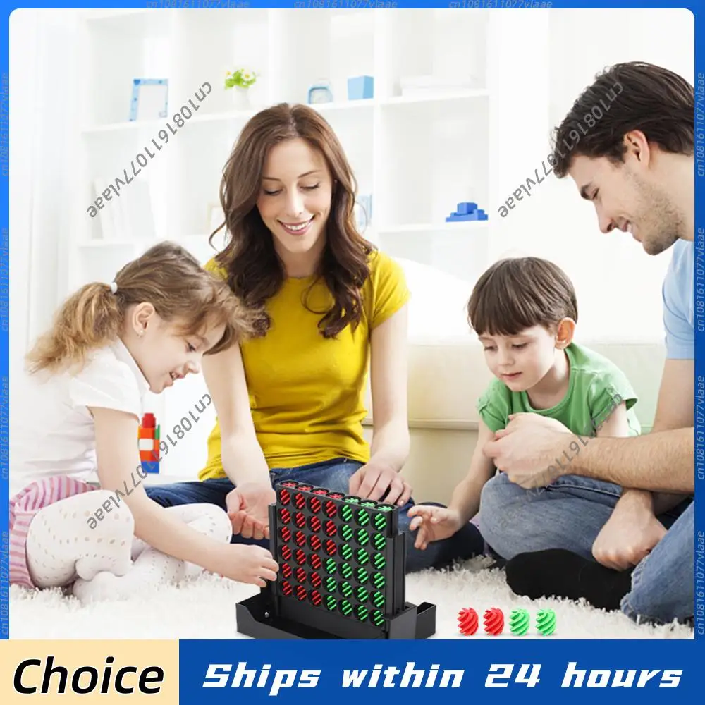 

3D Printed Connect 4 In A Line Board Game Strategy Game Table Brainteaser Games Family Travel Fun Board Game for Kids and Adults