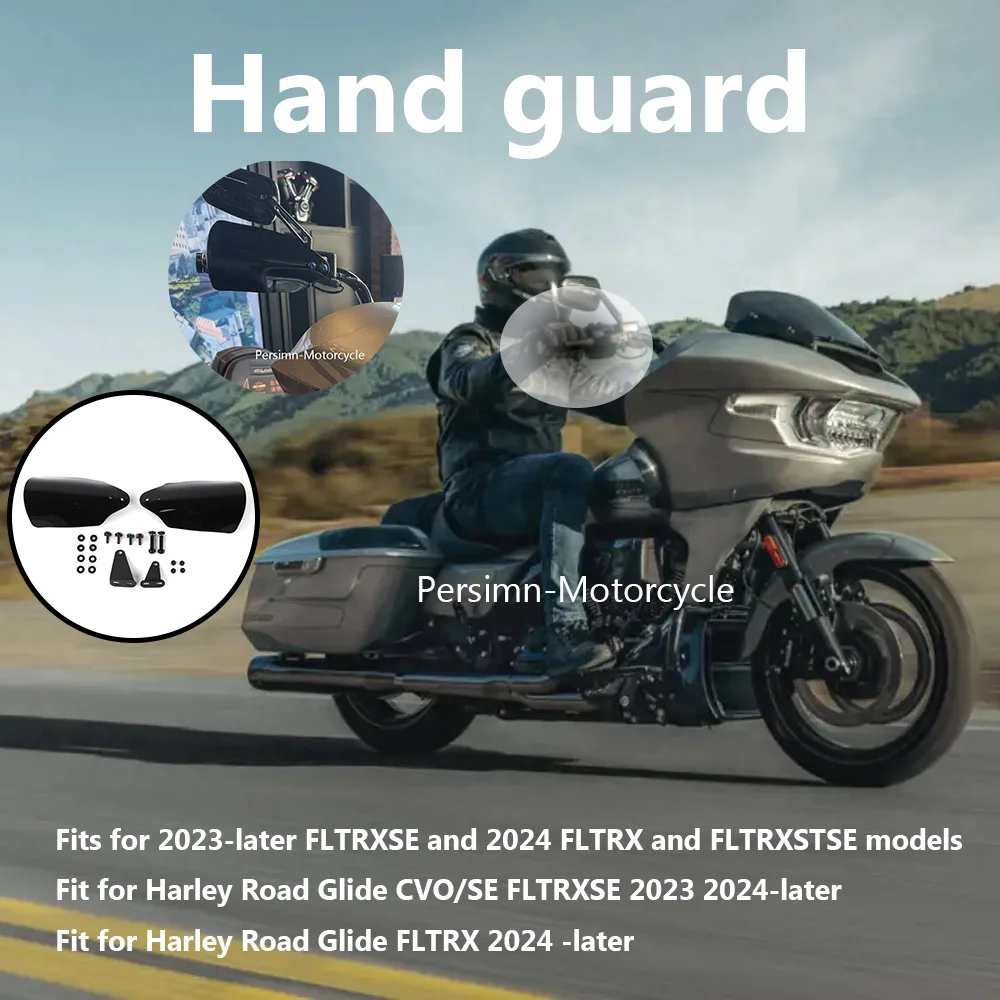 2024 мотоциклетные новые поручни, защитная крышка для руля, аксессуары для защиты рук для Harley Road Glide FLTRX 2024-позднее 2024 мотоциклетные новые поручни, защитная крышка для руля, аксессуары для защиты рук для Harley Road Glide FLTRX 2024-позднее
