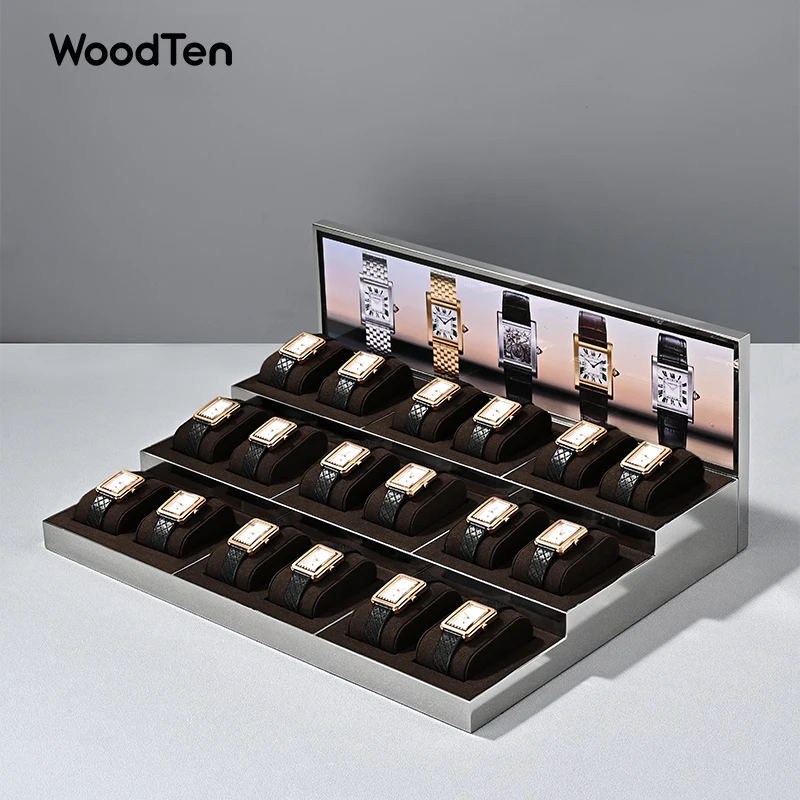 WoodTen Watch Storage Tray  Jewelry Organizer Watch Jewelry Display Tray Jewelry Watch Bracelet Photography Prop