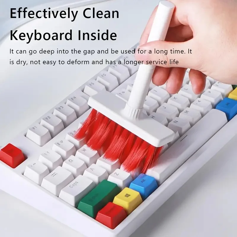 5 in 1 Keyboard Cleaning Brush Kit Keycap Puller Earbuds Cleaner for Airpods Pro 1 2 3 Bluetooth Earphones Case Cleaning Tools