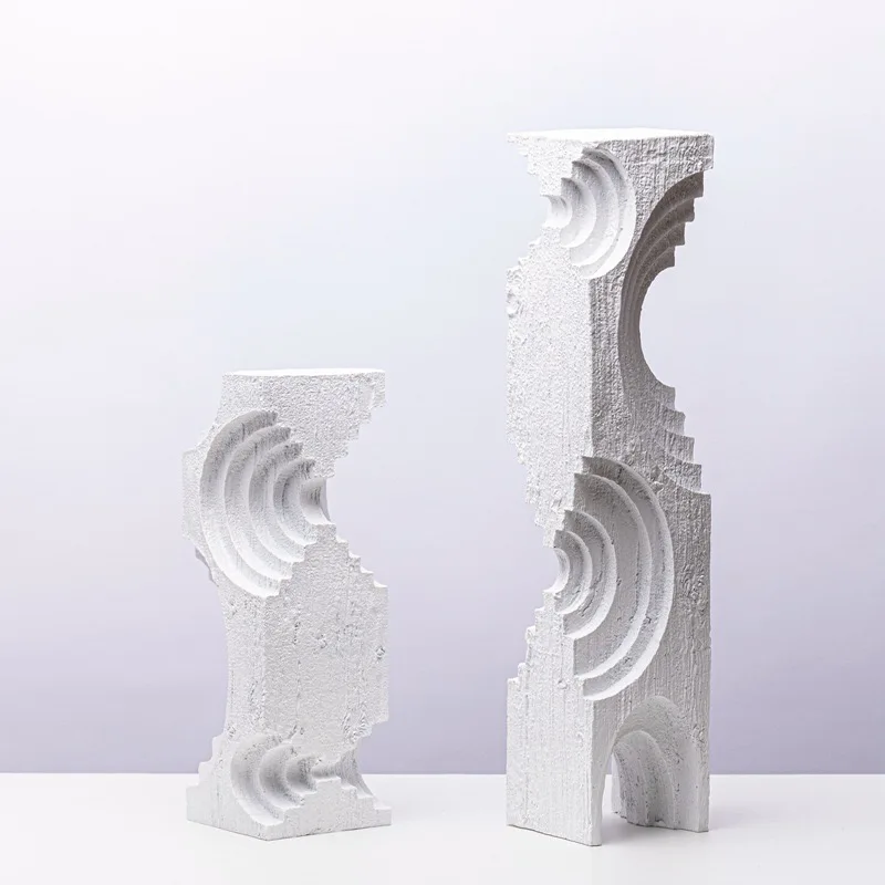 Simple Modern Scandinavian Creative Resin Arch Multi-Layer Ornament Artistic Abstract Home Decoration Hotel Party Decoration