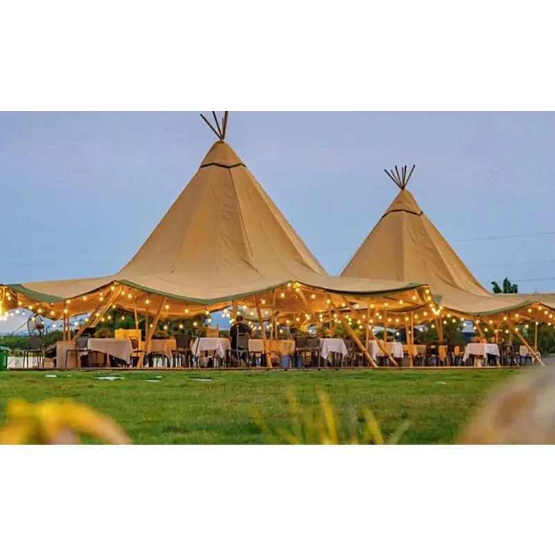 Wild Luxury Camping Exhibition Scenic Area Outdoor Team Building Center Bar Shade