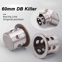 60mm DB Killer Universal Motorcycle Yoshimura Exhaust Escape Moto Mesh Catalyst Damper Silencer Muffler Arrester Dit Bike