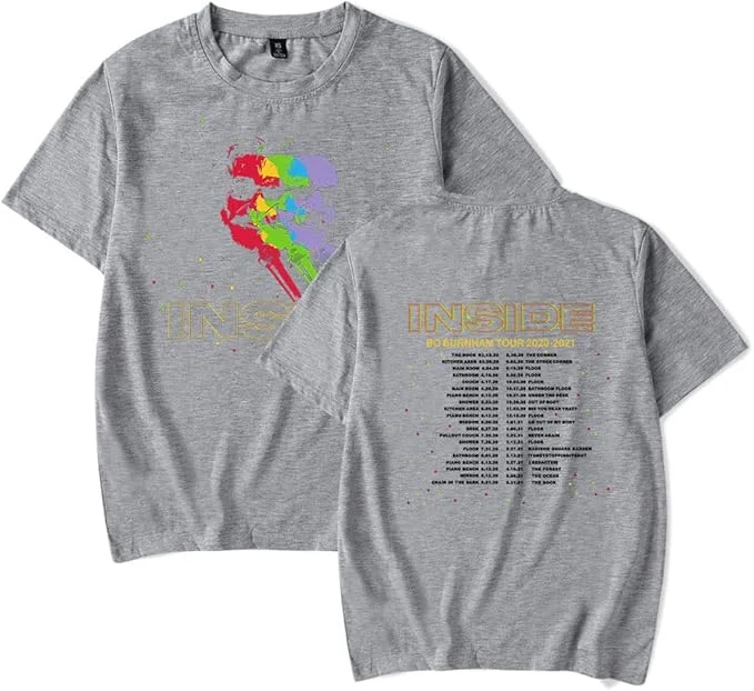 Tour Shirt Ritorno a Bo Burnhams Inside Collection Merch Tee Abbigliamento moda T-shirt estiva casual
