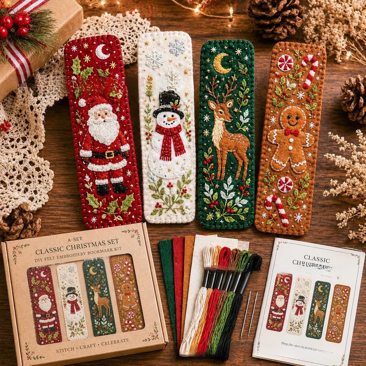Набор для рукоделия: Рождестве – обзор и цена Embroidery Xmas Kits