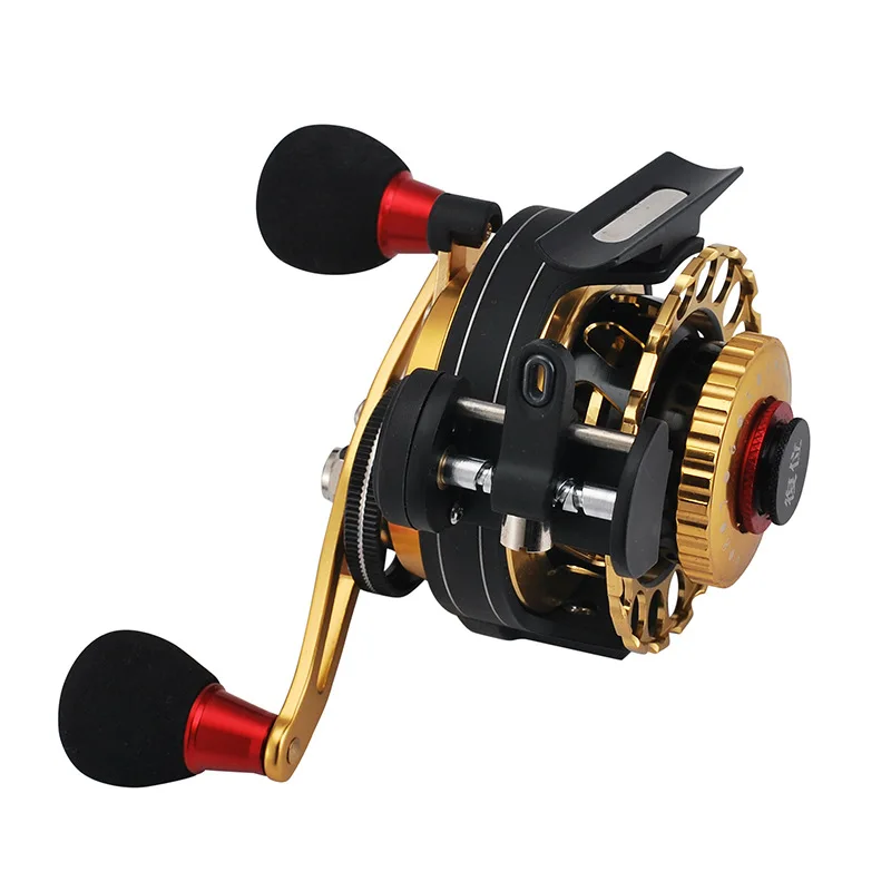 WOEN all-metal Micro lead Fishing wheel D65 Automatic out line Sea fishing Rafting reel