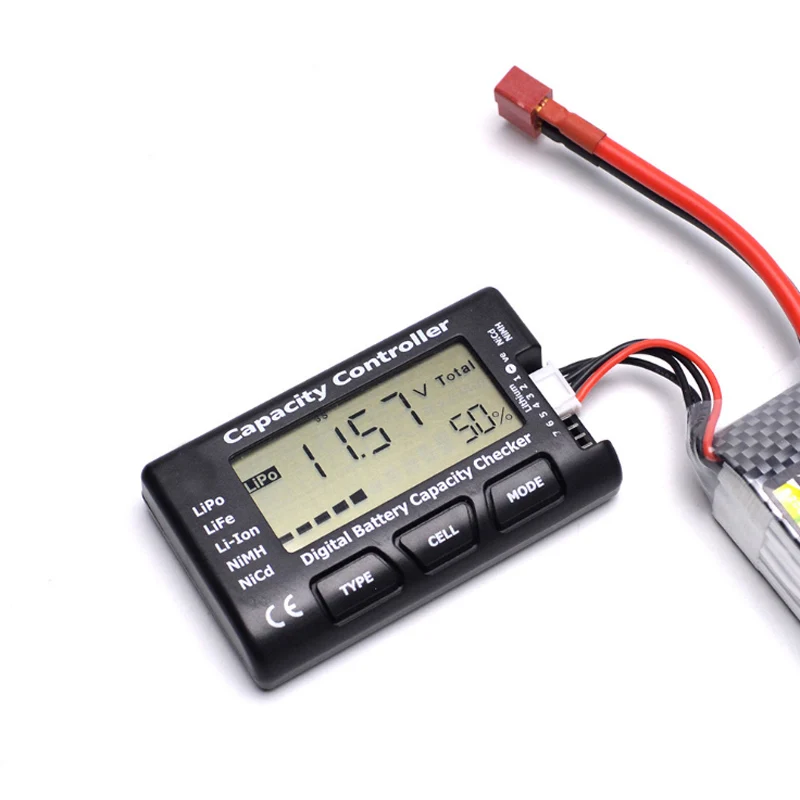 CellMeter7 Capacity Checker RC CellMeter-7 Digital for Battery LiPo LiFe Li-ion Nicd NiMH Battery Voltage Tester Checking